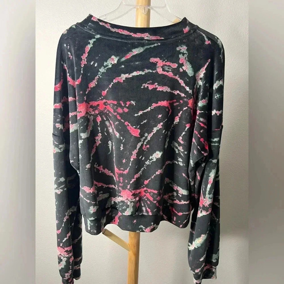 Junior's Drop Shoulder Velour Pullover sweater size XLarge - Picture 5 of 6